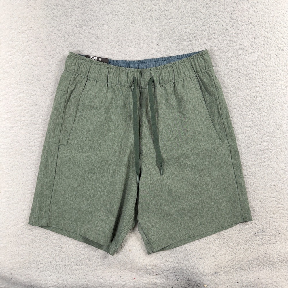 Eddie Bauer UPF 50+ Water-Resistant Stretch Pull-On Shorts Green Small NWT 60$